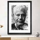 Anthony Bourdain by Rafael Salazar on GIANT ART - black mixed media