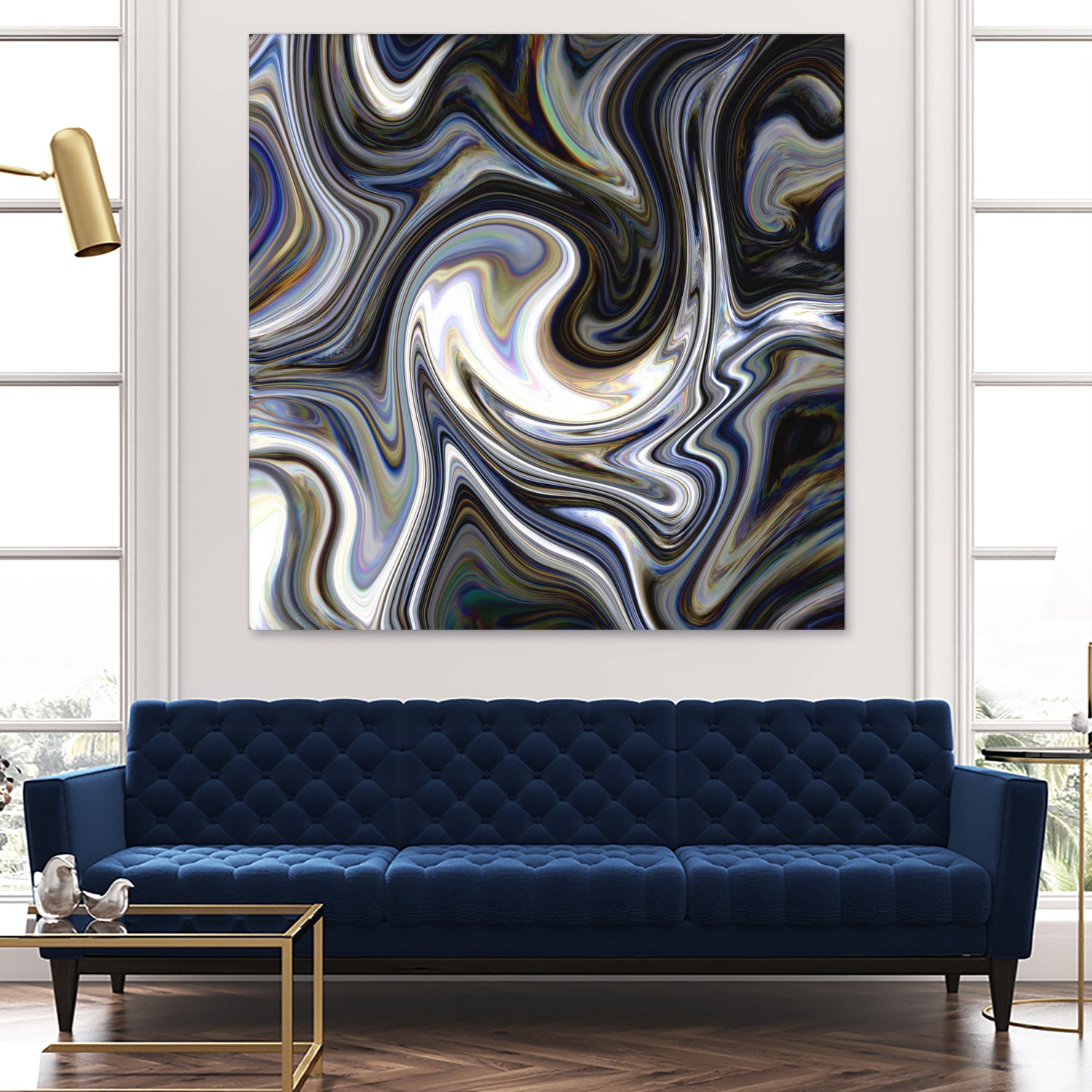 Marble in Grey and Black by Royal SunGate on GIANT ART - black digital painting