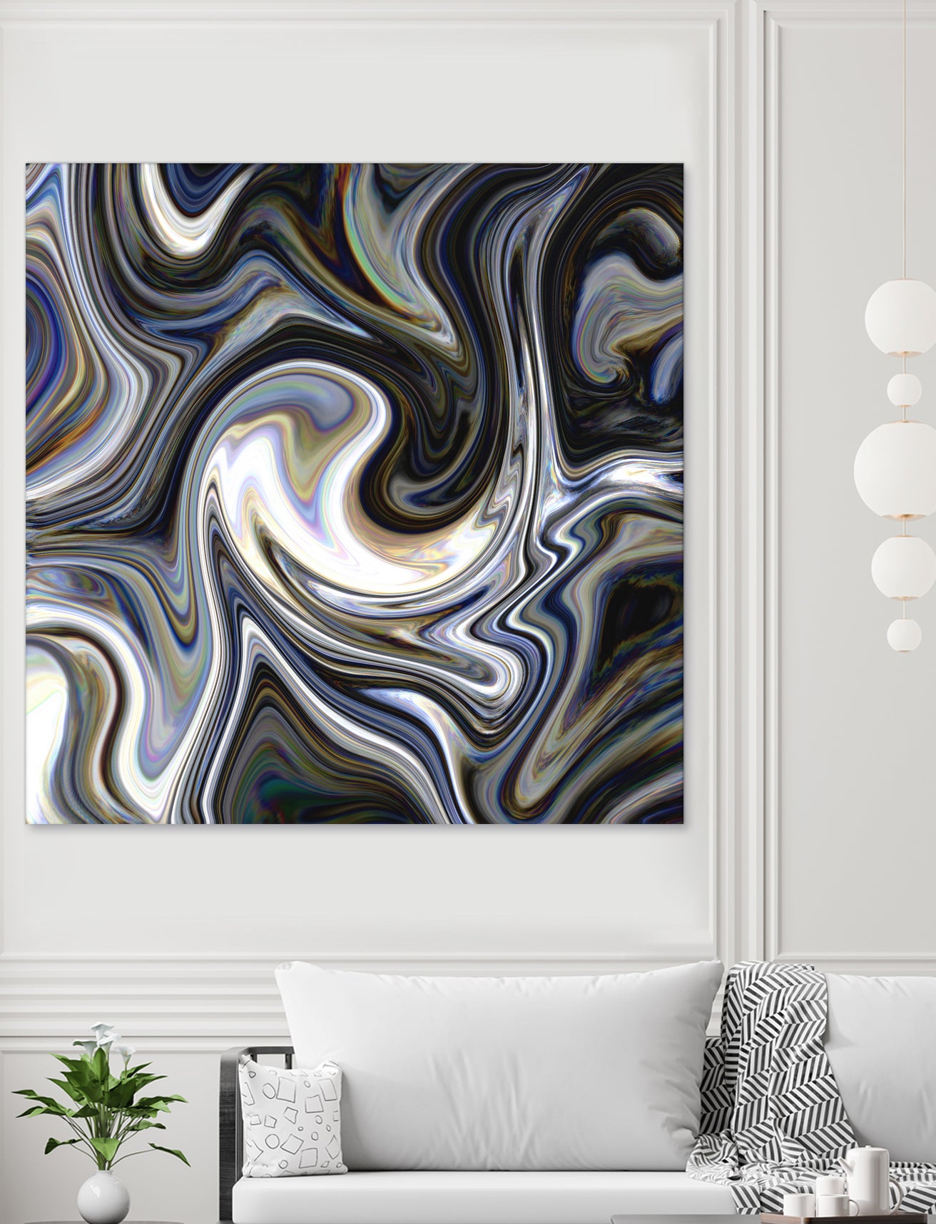 Marble in Grey and Black by Royal SunGate on GIANT ART - black digital painting