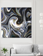 Marble in Grey and Black by Royal SunGate on GIANT ART - black digital painting