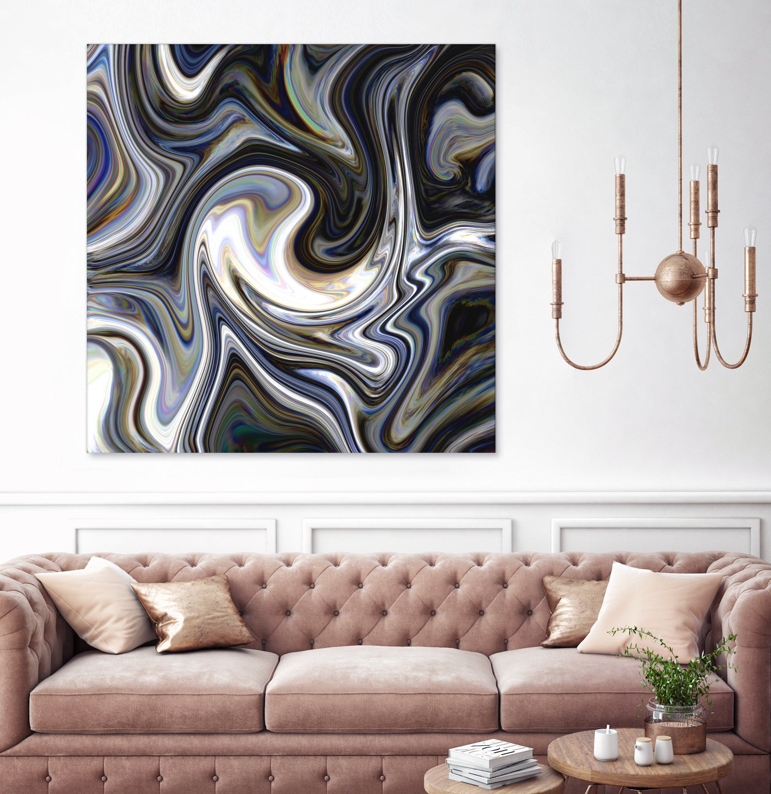 Marble in Grey and Black by Royal SunGate on GIANT ART - black digital painting