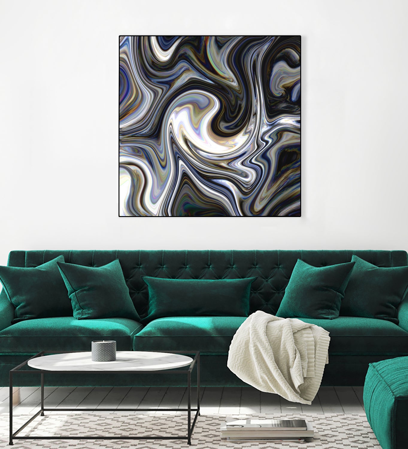 Marble in Grey and Black by Royal SunGate on GIANT ART - black digital painting