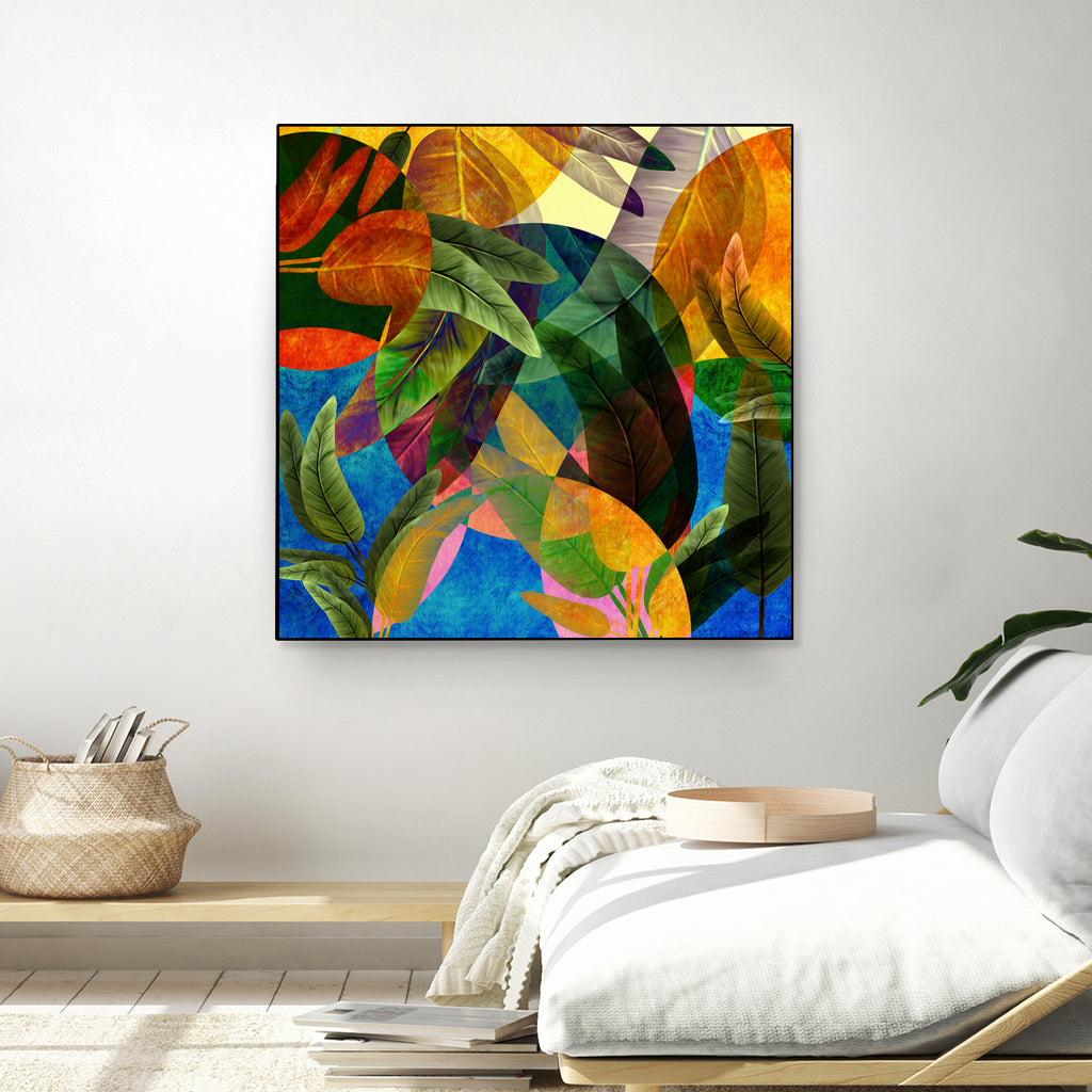 Retro Tropical Tiki Fantasy by Mar Cantón on GIANT ART - white digital painting