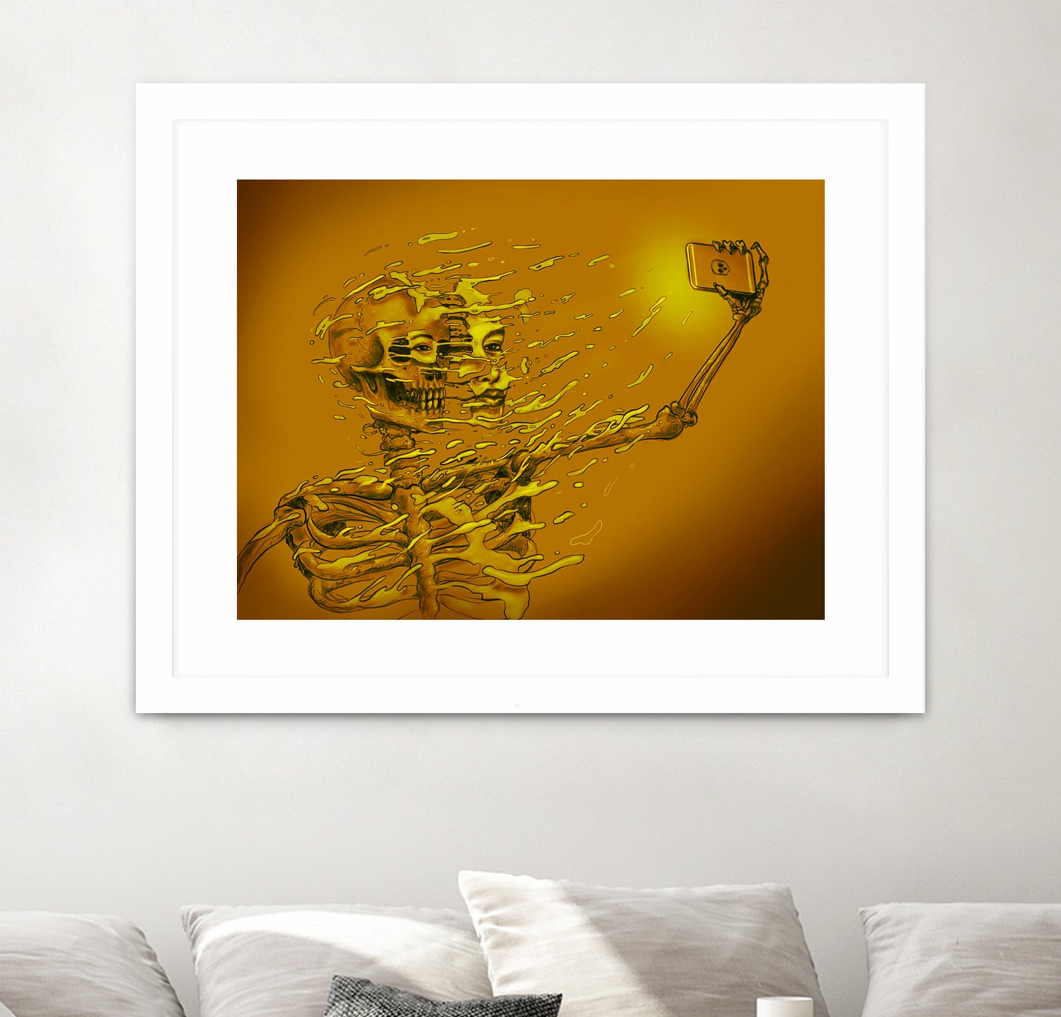 Selfie by Francis Mi Oza on GIANT ART - yellow digital painting