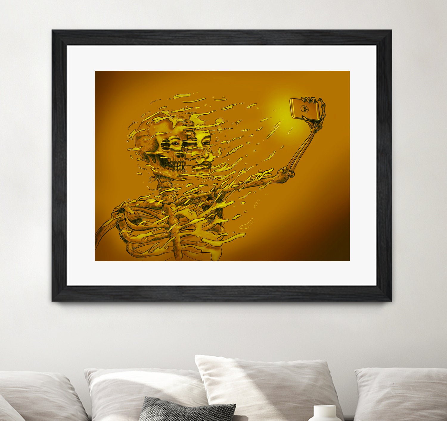 Selfie by Francis Mi Oza on GIANT ART - yellow digital painting