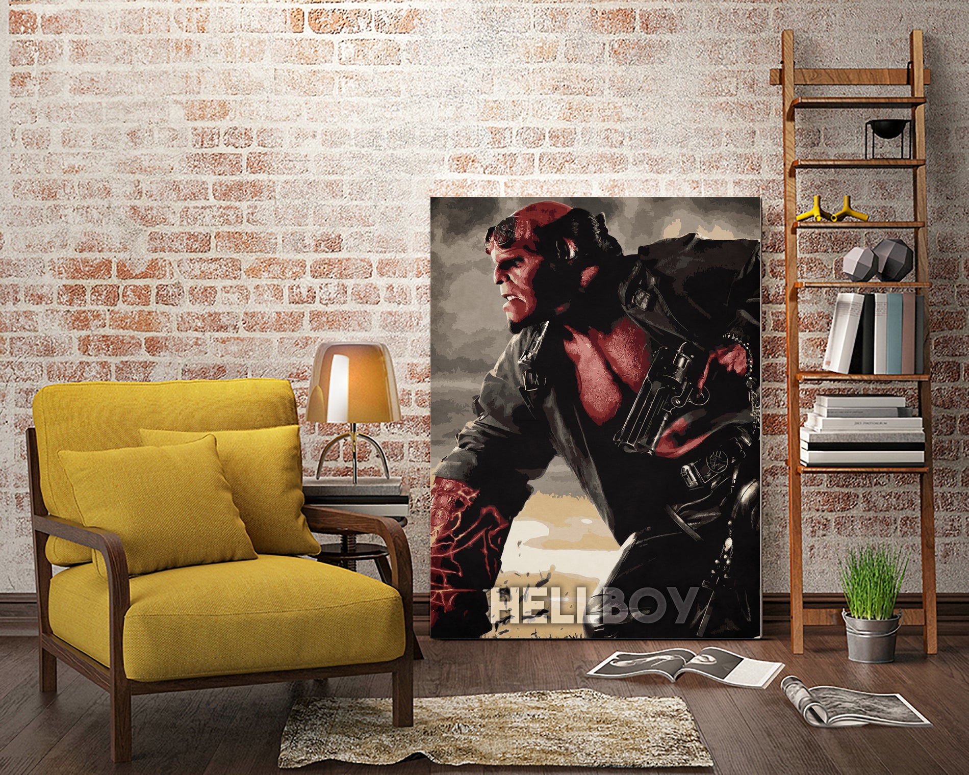 hellboy by Durro Art on GIANT ART - red character design