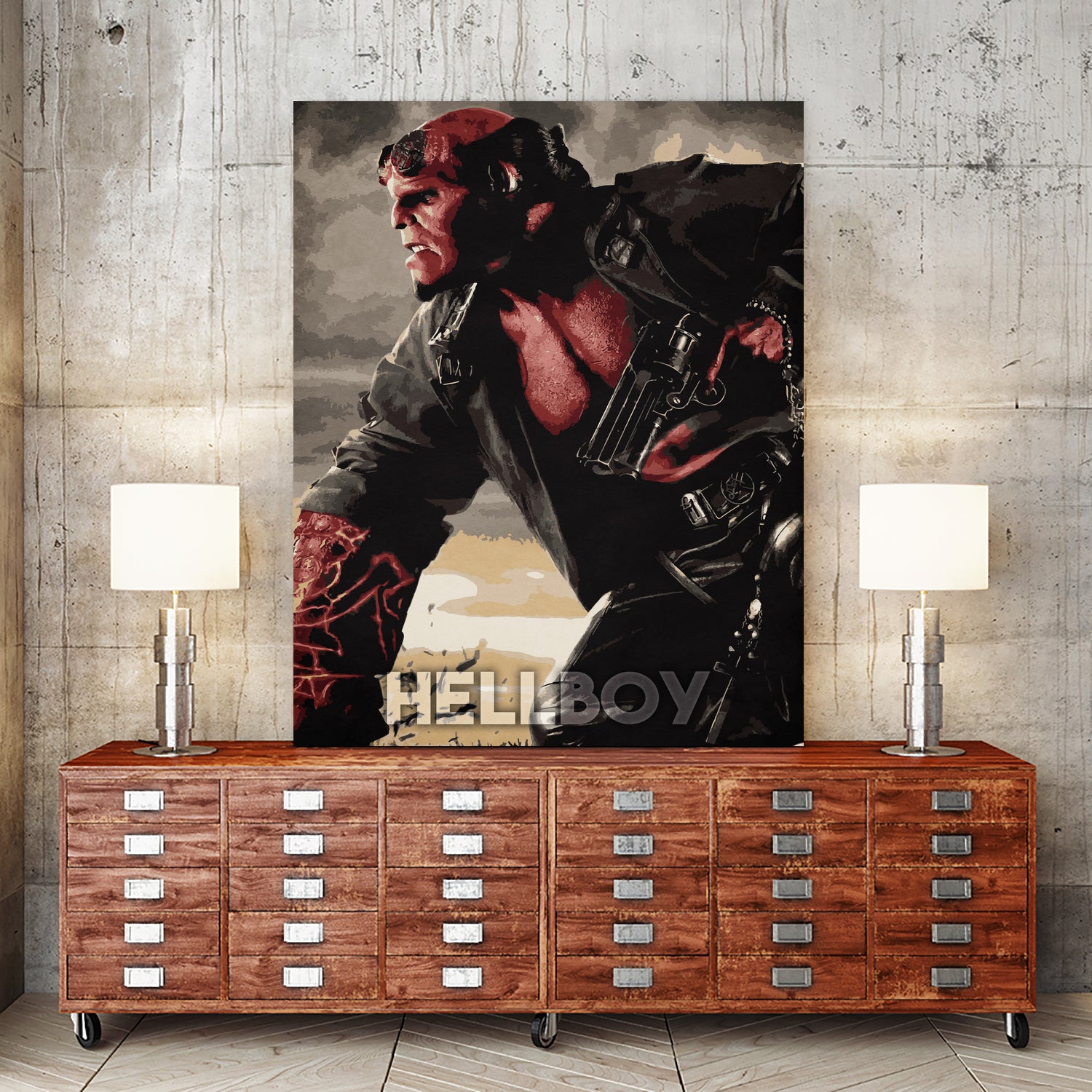 hellboy by Durro Art on GIANT ART - red character design