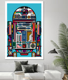 R2-D2 by Marco Schiavon on GIANT ART - blue digital drawing