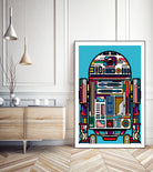 R2-D2 by Marco Schiavon on GIANT ART - blue digital drawing