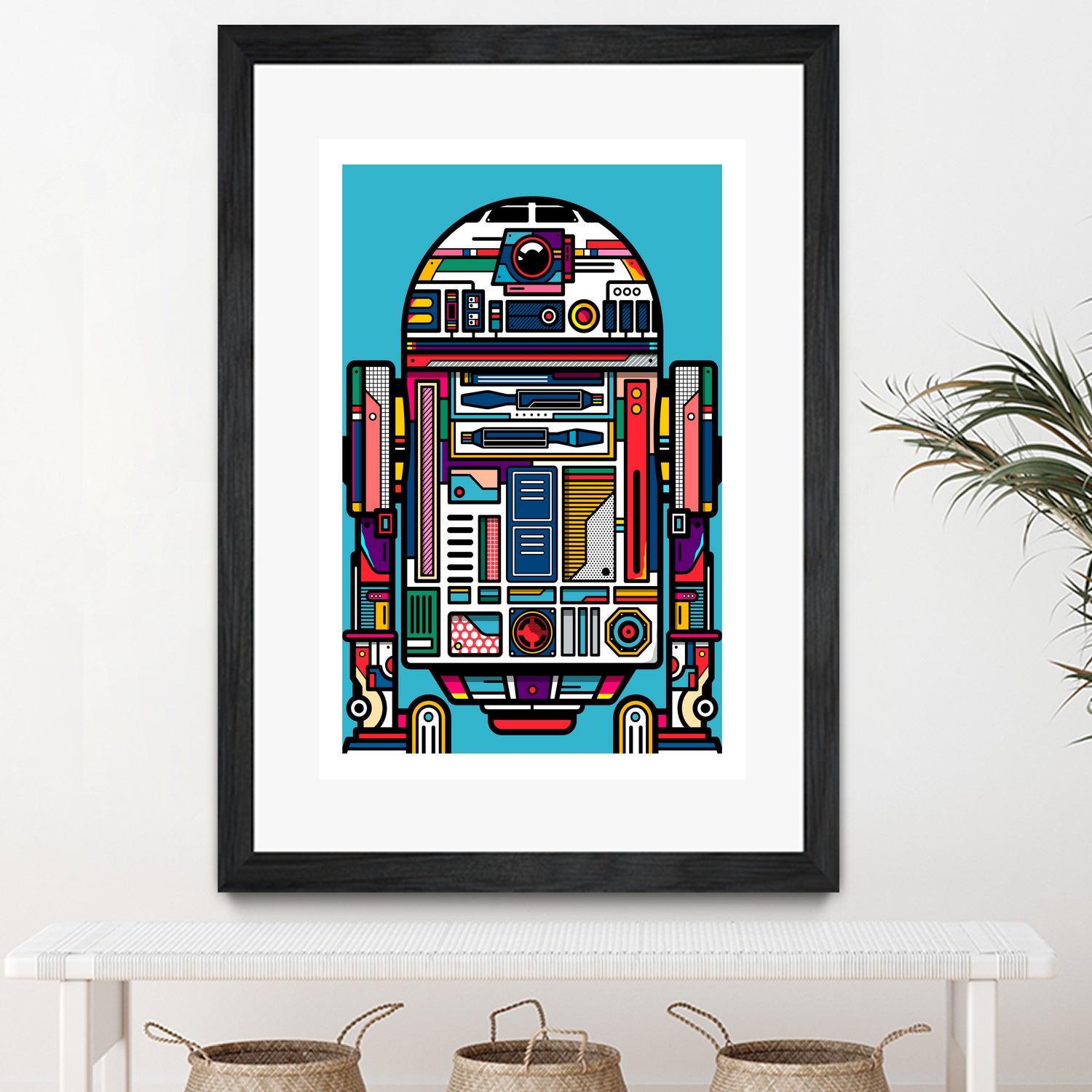 R2-D2 by Marco Schiavon on GIANT ART - blue digital drawing