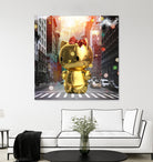 Gold Kitty in New York City by Vin Zzep on GIANT ART - white digital painting