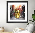 Gold Kitty in New York City by Vin Zzep on GIANT ART - white digital painting