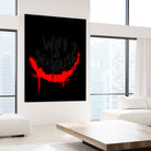 Why so serious? The Joker by gareth mcguckin on GIANT ART - white typography