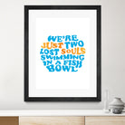 Pink Floyd - just two lost souls swimming in a fish bowl by gareth mcguckin on GIANT ART - white typography