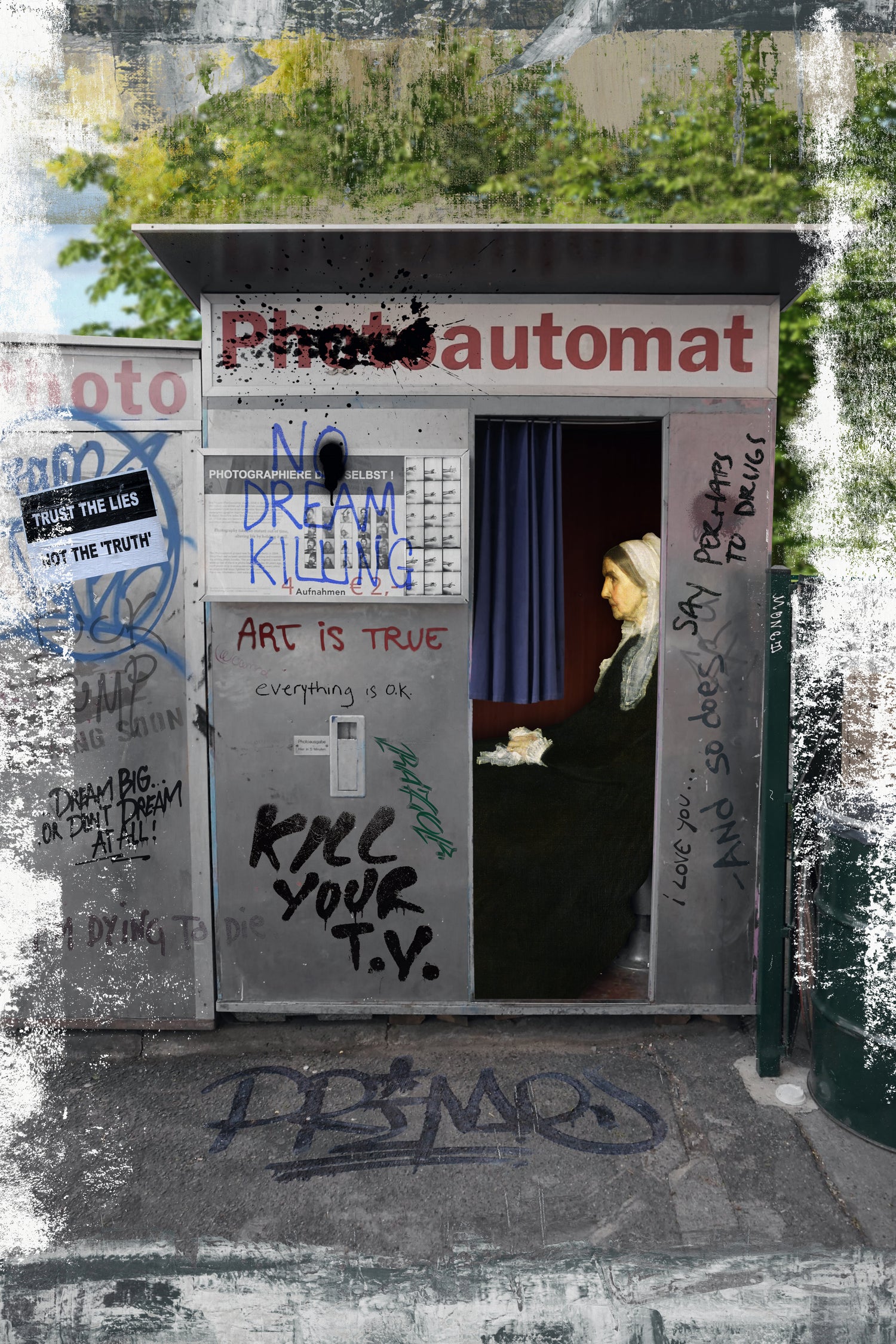 Automat by José Luis Guerrero on GIANT ART - gray digital painting