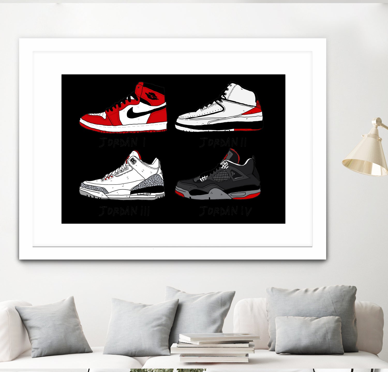 Jordans 84-89 by Nick Cocozza on GIANT ART - white photo illustration