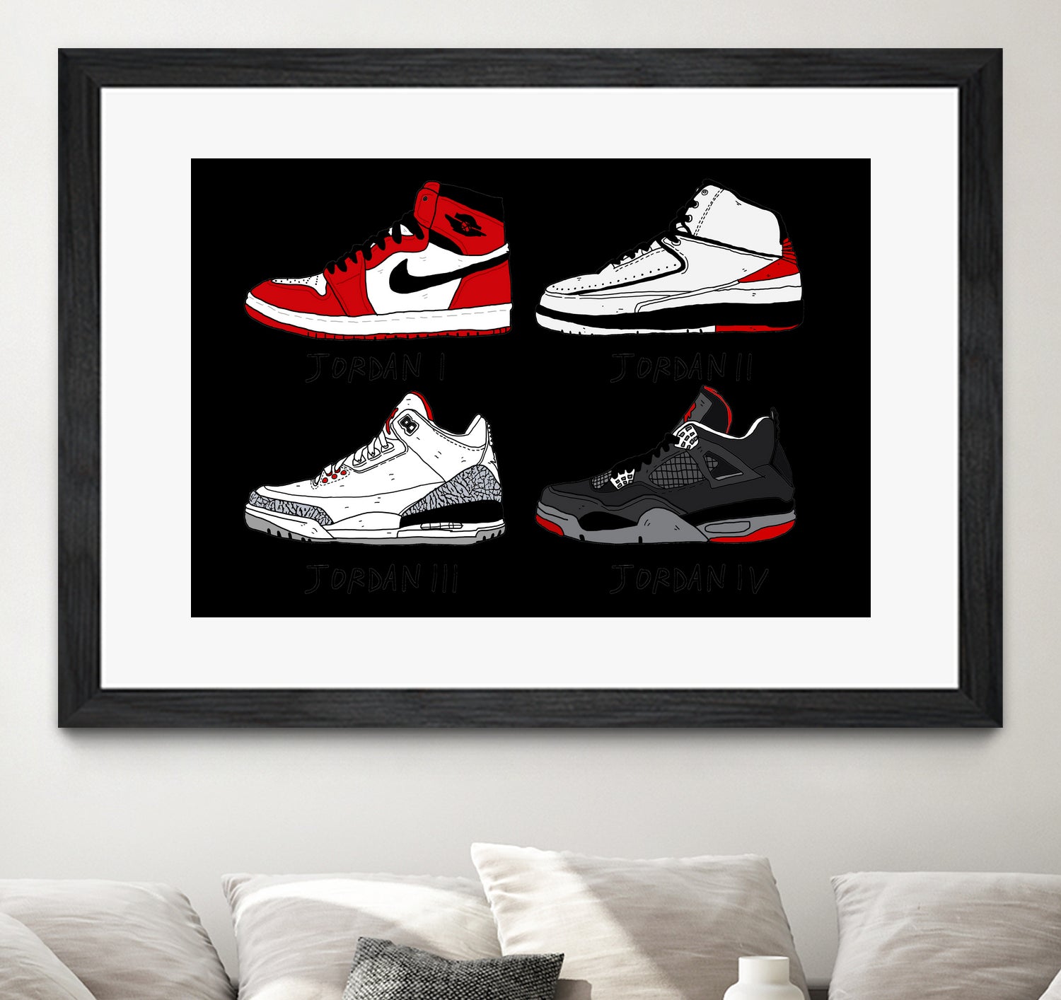 Jordans 84-89 by Nick Cocozza on GIANT ART - white photo illustration