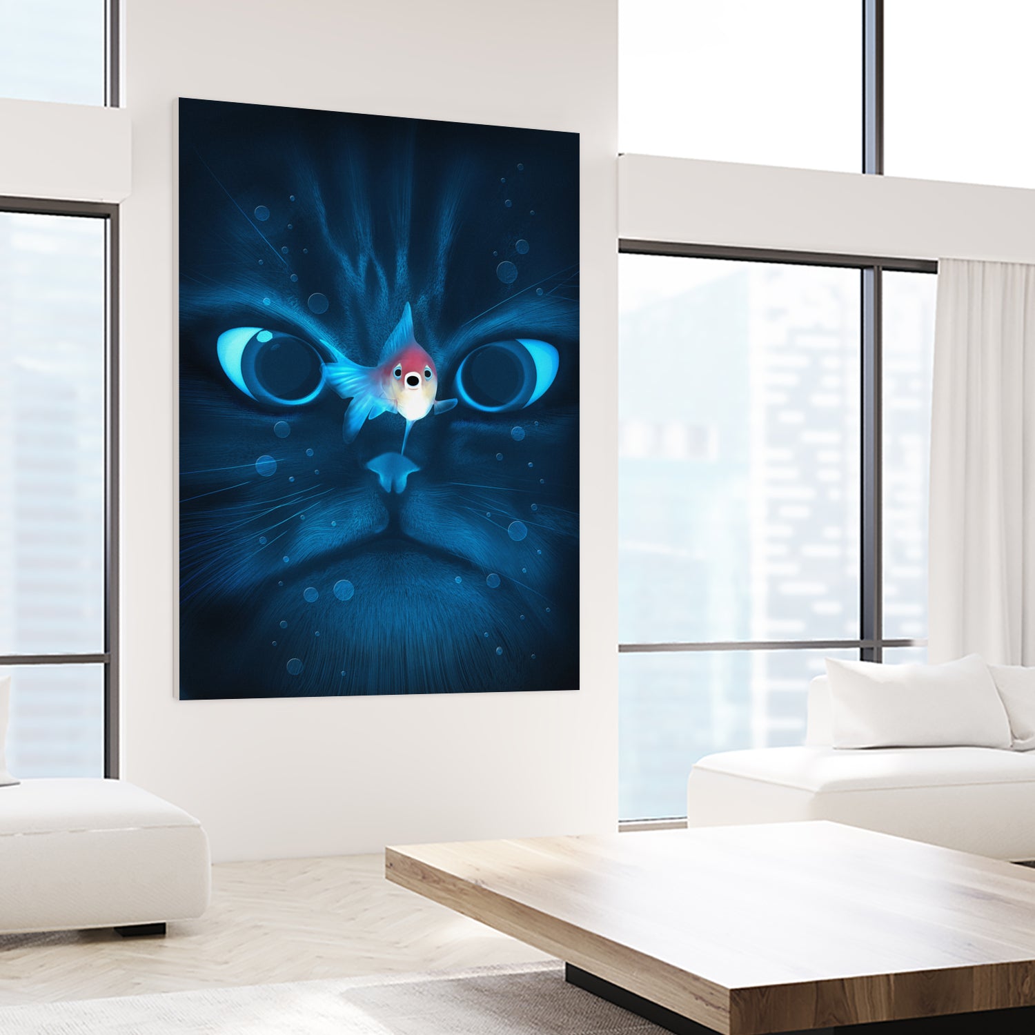 Catfish by Nicholas Ely on GIANT ART - blue digital painting