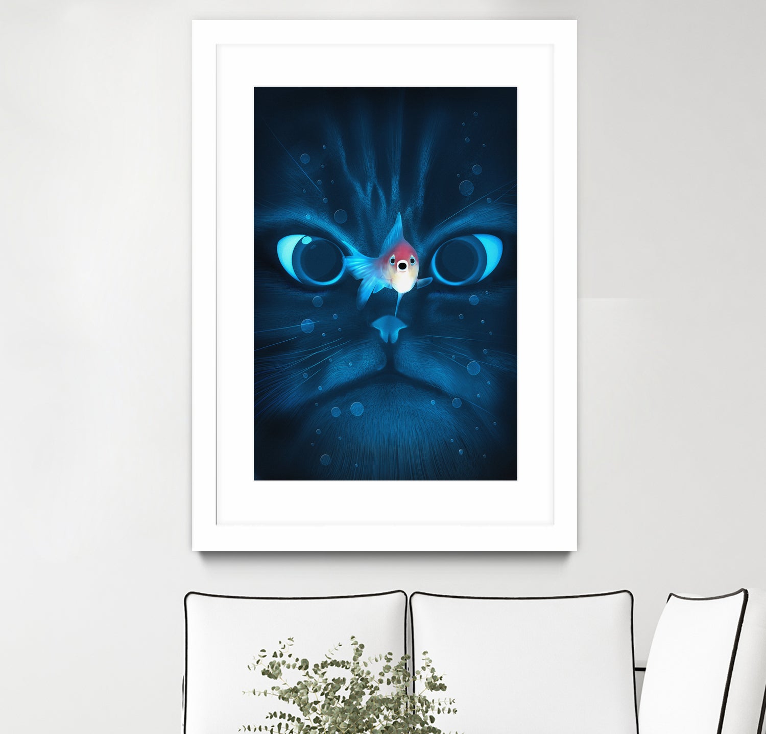 Catfish by Nicholas Ely on GIANT ART - blue digital painting