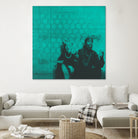 Marilyn y Tupac by Meredith Watson on GIANT ART - green photo manipulation