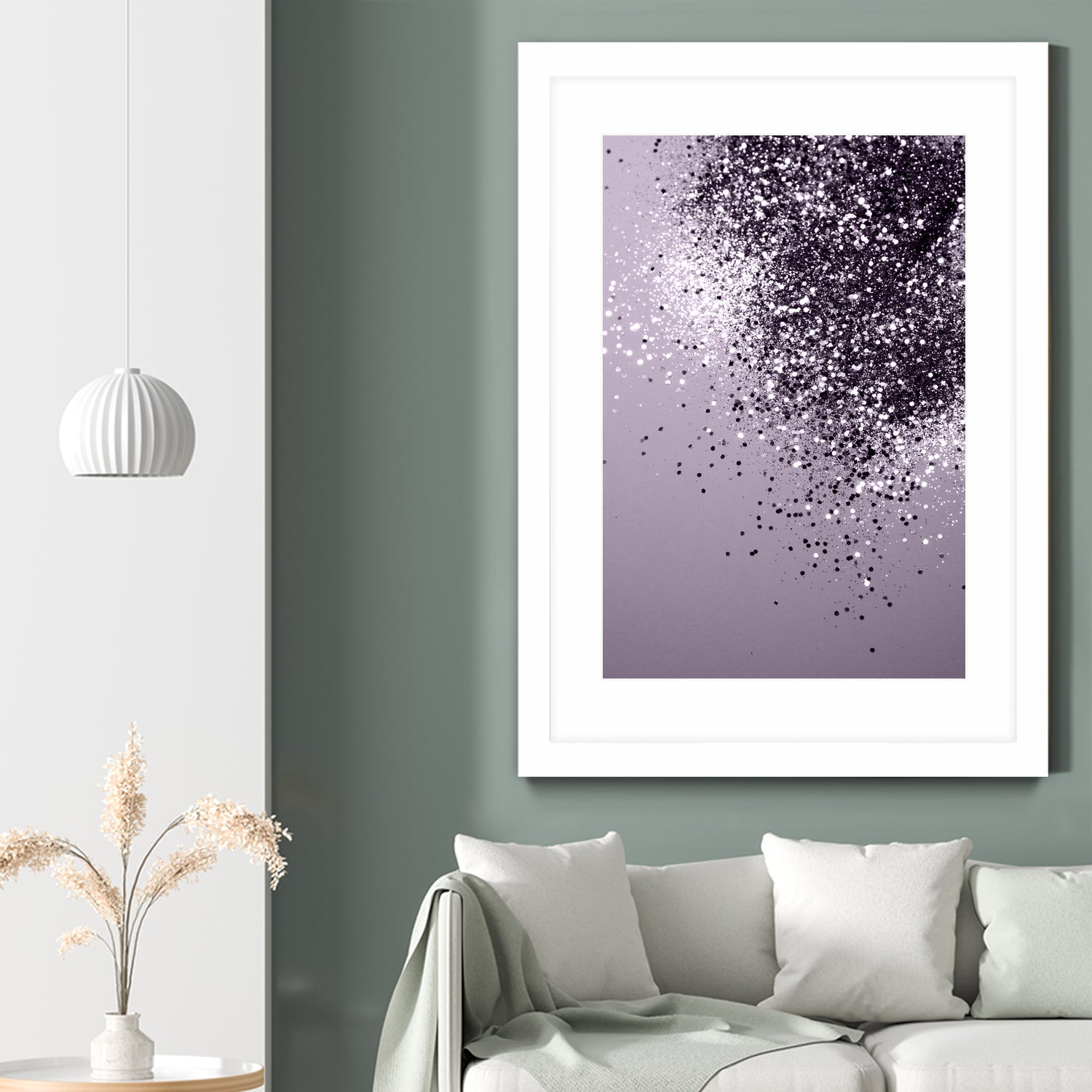 Sparkling Lavender Lady Glitter #1 by Anita & Bella Jantz on GIANT ART - fuchsia photo manipulation