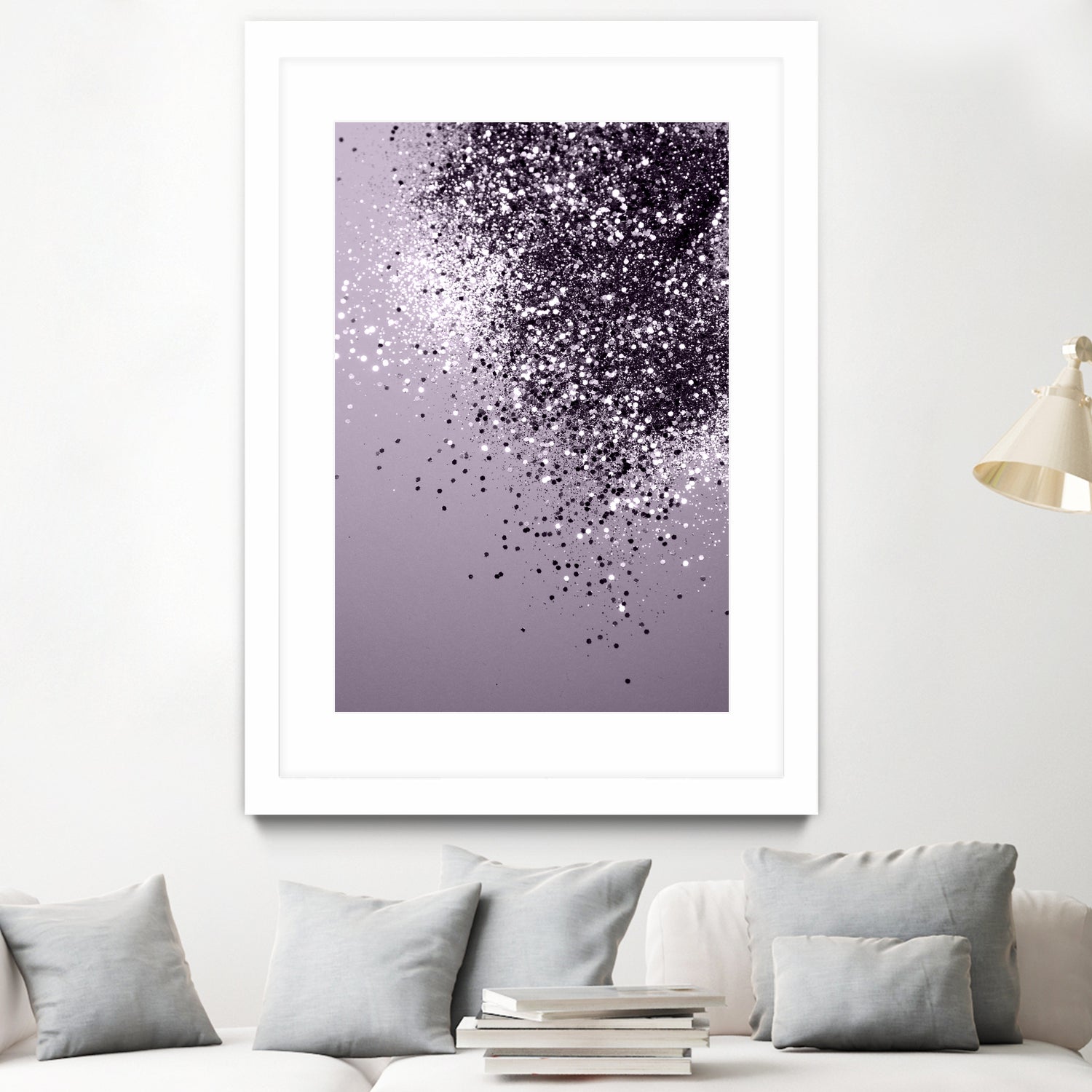 Sparkling Lavender Lady Glitter #1 by Anita & Bella Jantz on GIANT ART - fuchsia photo manipulation