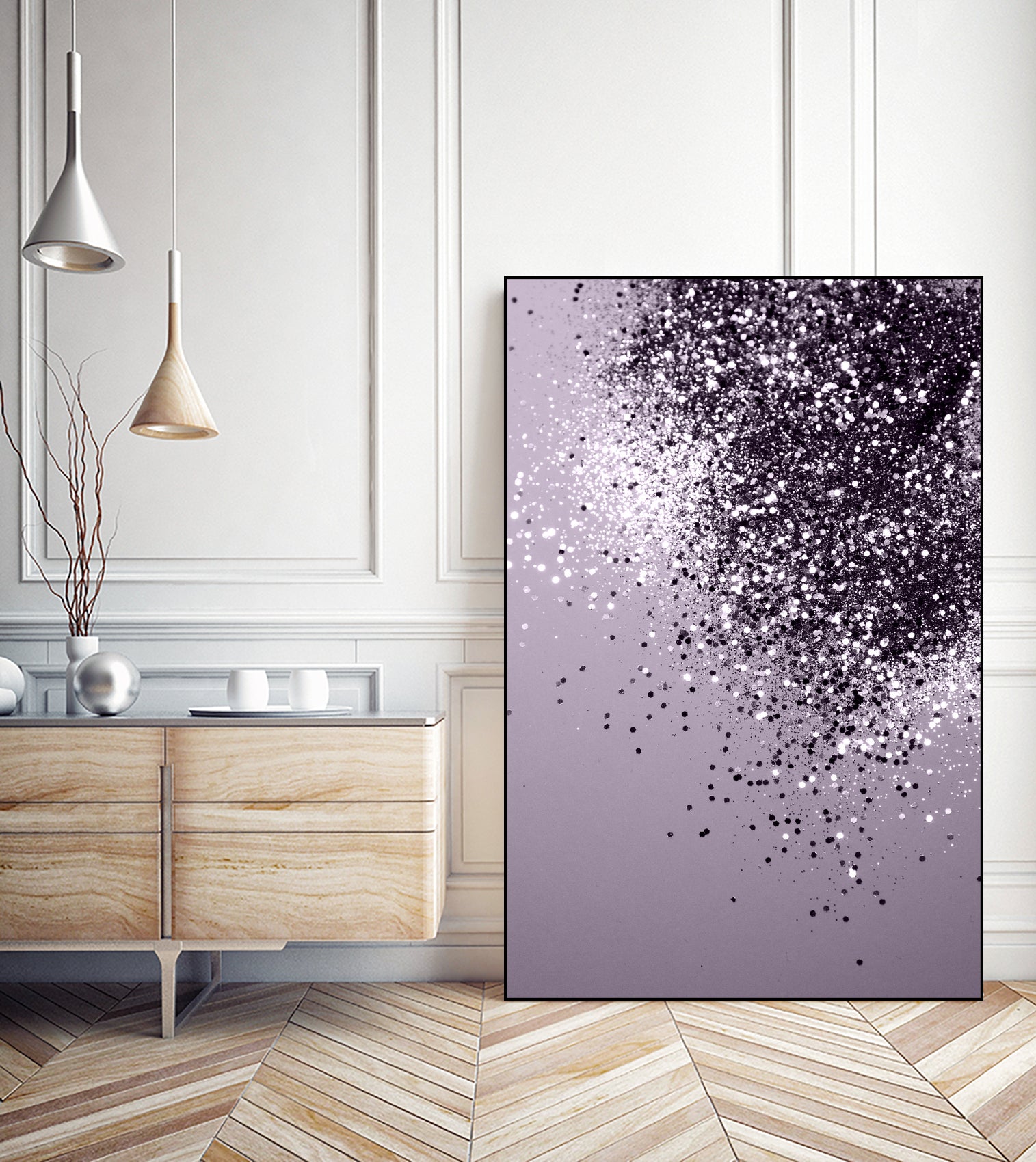 Sparkling Lavender Lady Glitter #1 by Anita & Bella Jantz on GIANT ART - fuchsia photo manipulation