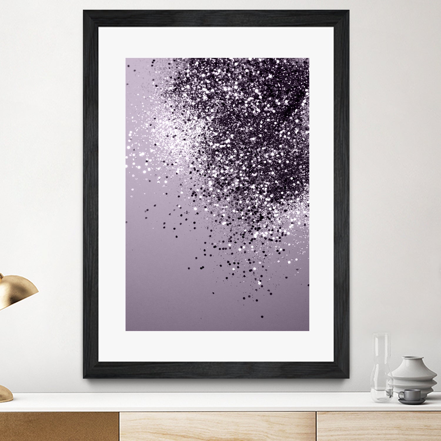 Sparkling Lavender Lady Glitter #1 by Anita & Bella Jantz on GIANT ART - fuchsia photo manipulation