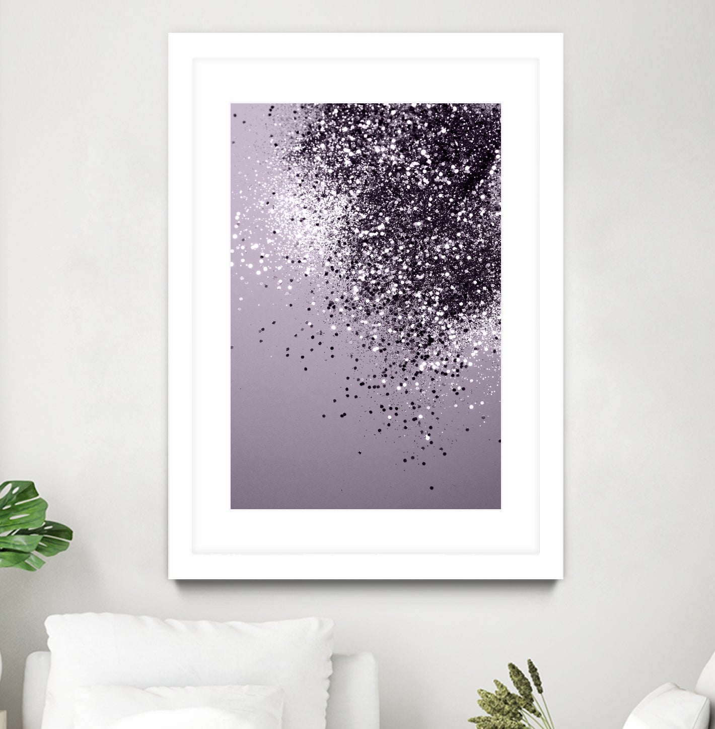 Sparkling Lavender Lady Glitter #1 by Anita & Bella Jantz on GIANT ART - fuchsia photo manipulation