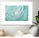 Aquamarine Pastel and Teal Agate Crystal by Mar Cantón on GIANT ART - white digital painting