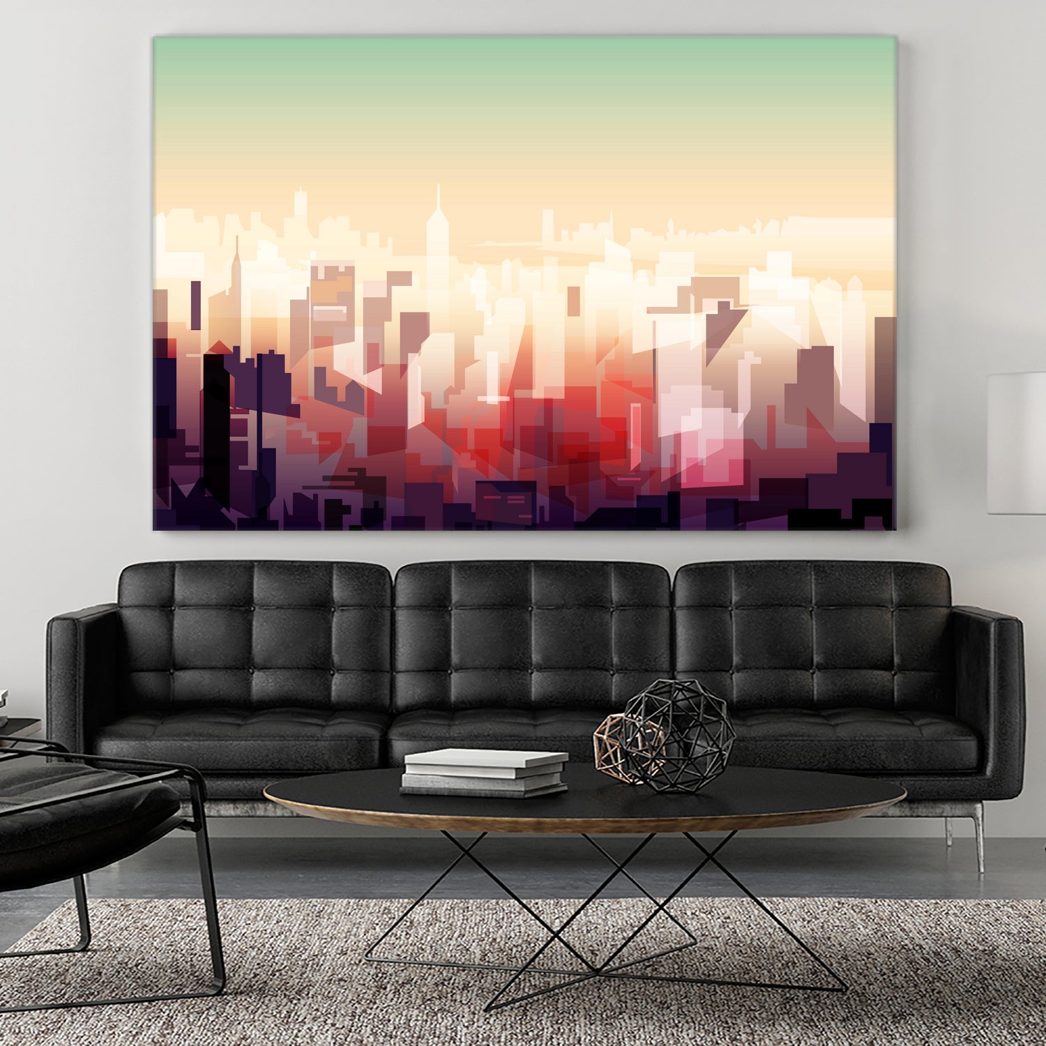 New-york Skyline by phil bocard on GIANT ART - yellow digital drawing