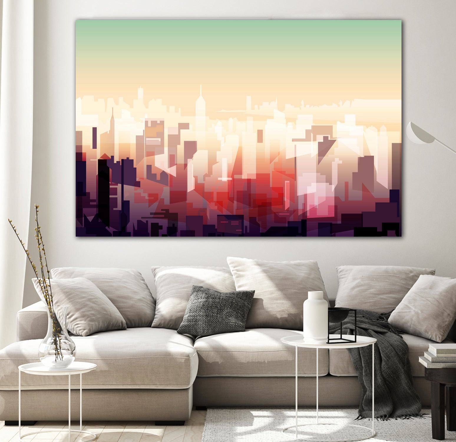 New-york Skyline by phil bocard on GIANT ART - yellow digital drawing