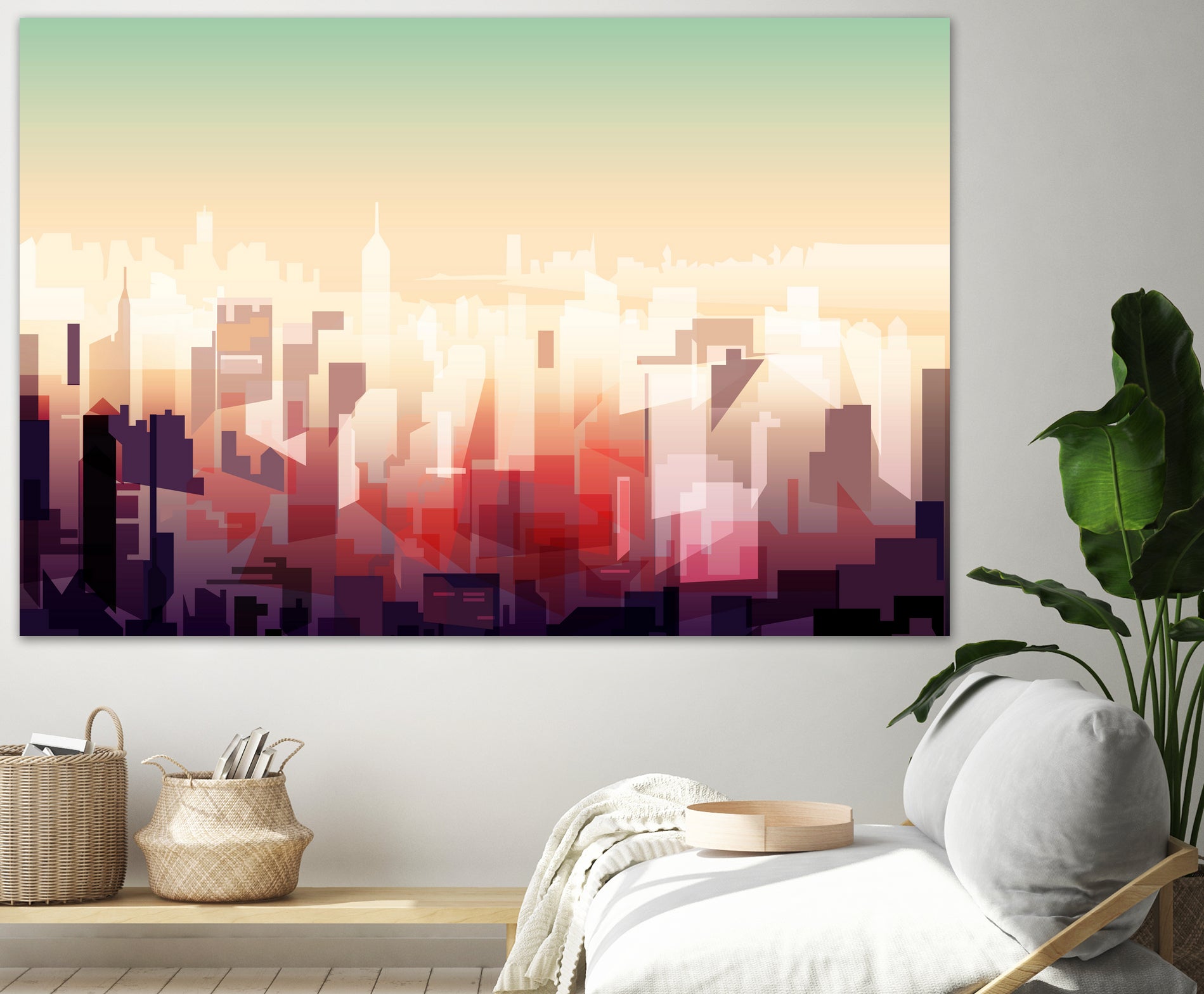 New-york Skyline by phil bocard on GIANT ART - yellow digital drawing