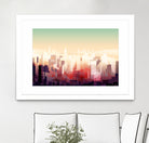 New-york Skyline by phil bocard on GIANT ART - yellow digital drawing