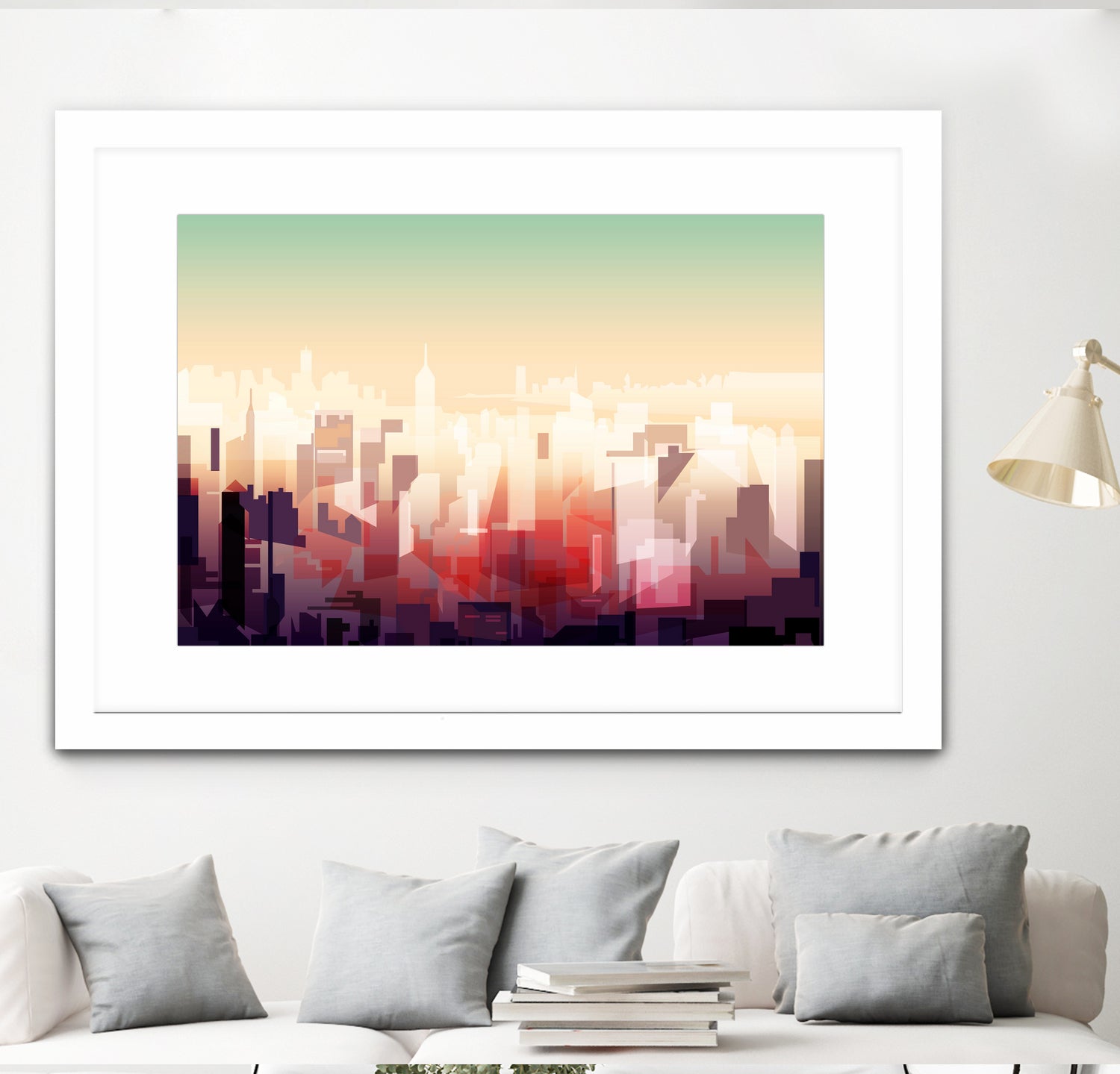 New-york Skyline by phil bocard on GIANT ART - yellow digital drawing