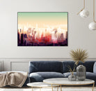 New-york Skyline by phil bocard on GIANT ART - yellow digital drawing