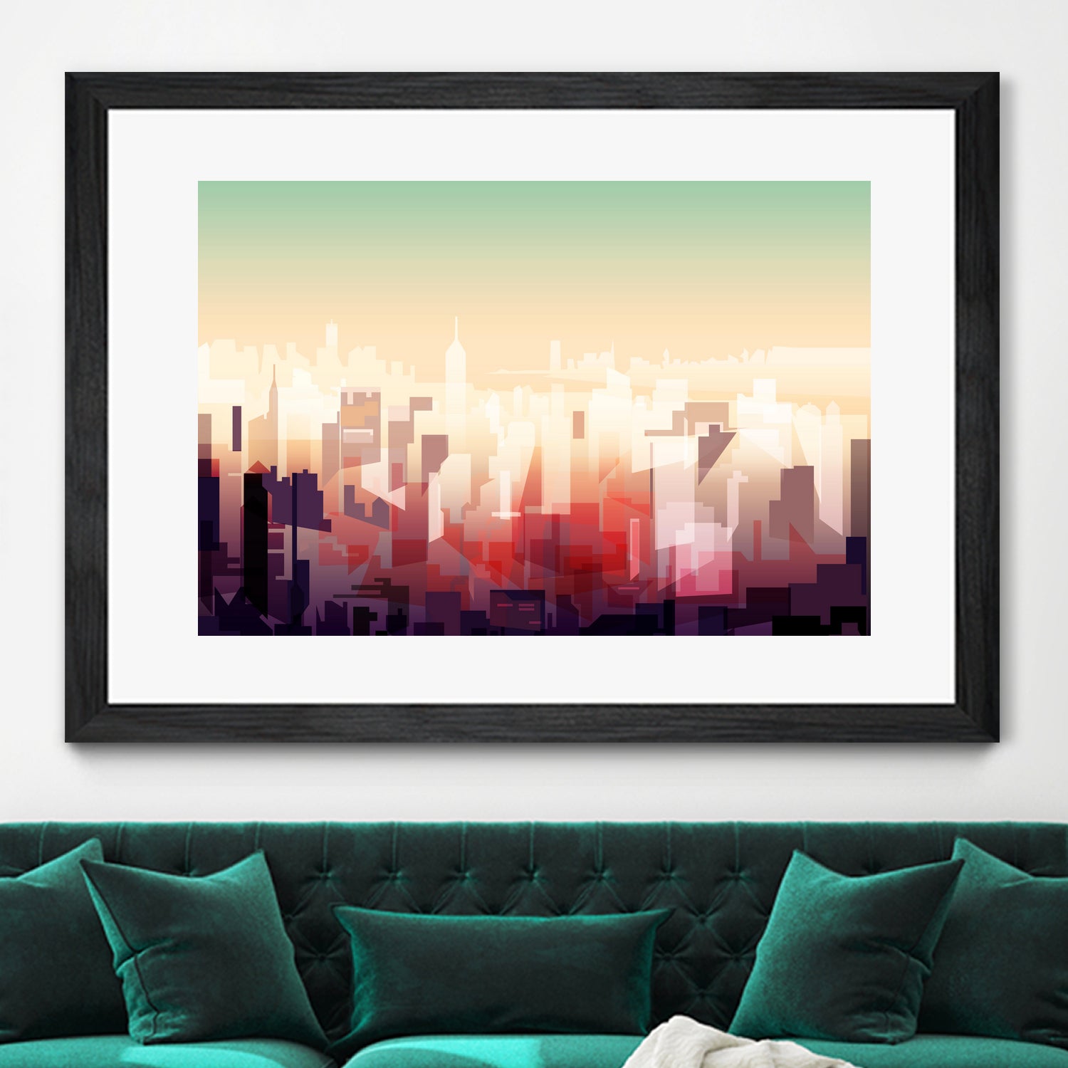 New-york Skyline by phil bocard on GIANT ART - yellow digital drawing