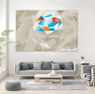 Geometries II by Raffael Pindell on GIANT ART - blue digital painting