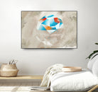 Geometries II by Raffael Pindell on GIANT ART - blue digital painting