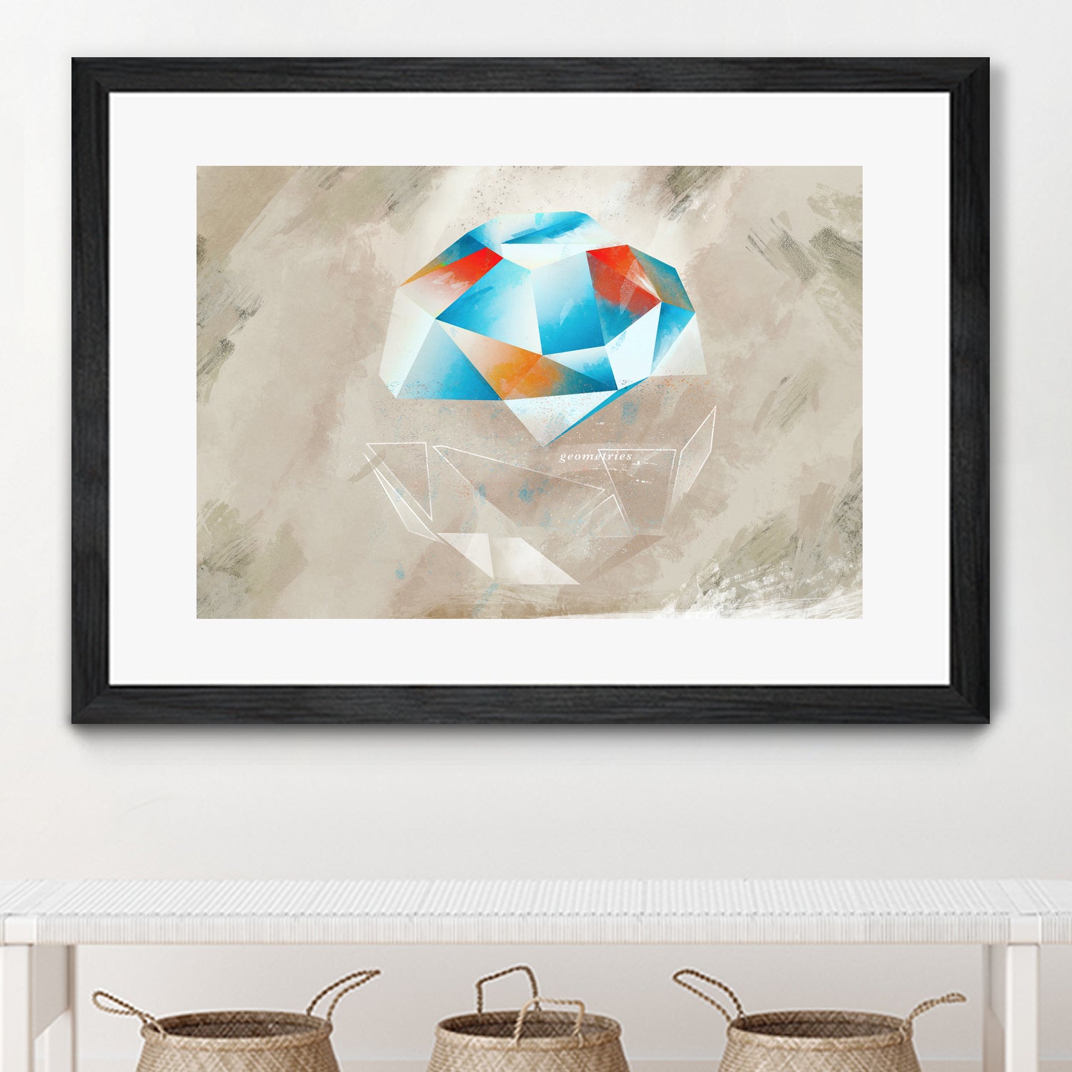 Geometries II by Raffael Pindell on GIANT ART - blue digital painting