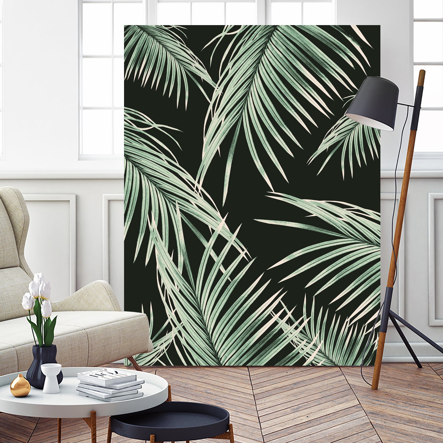 Green Palm Leaves Dream #1 by Anita & Bella Jantz on GIANT ART - green photo illustration