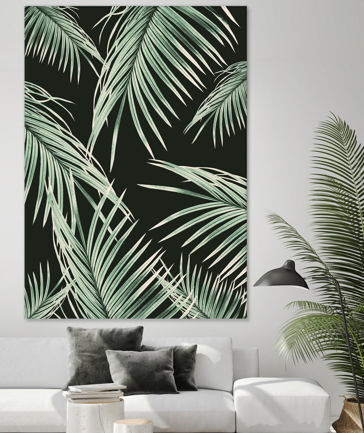 Green Palm Leaves Dream #1 by Anita & Bella Jantz on GIANT ART - green photo illustration