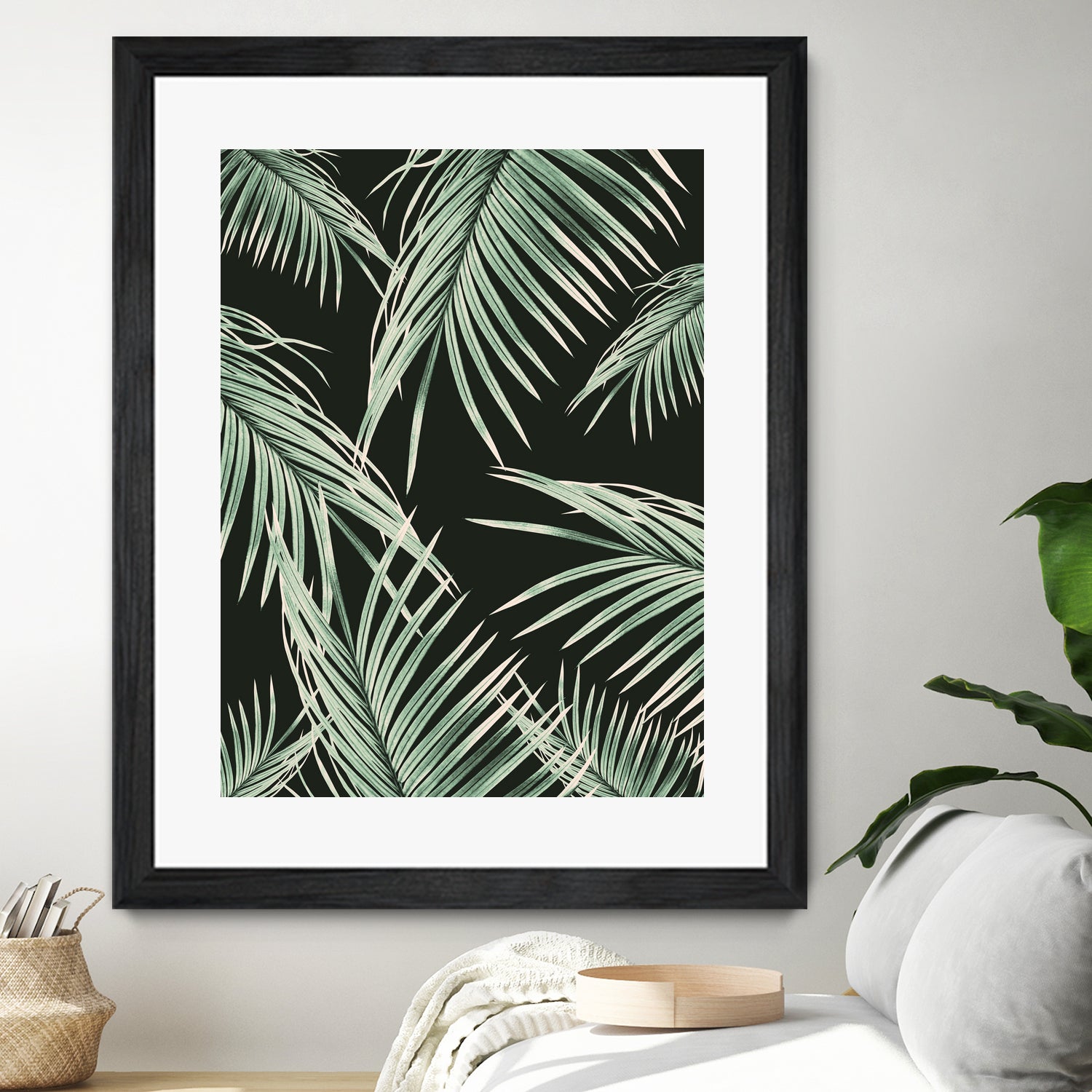 Green Palm Leaves Dream #1 by Anita & Bella Jantz on GIANT ART - green photo illustration