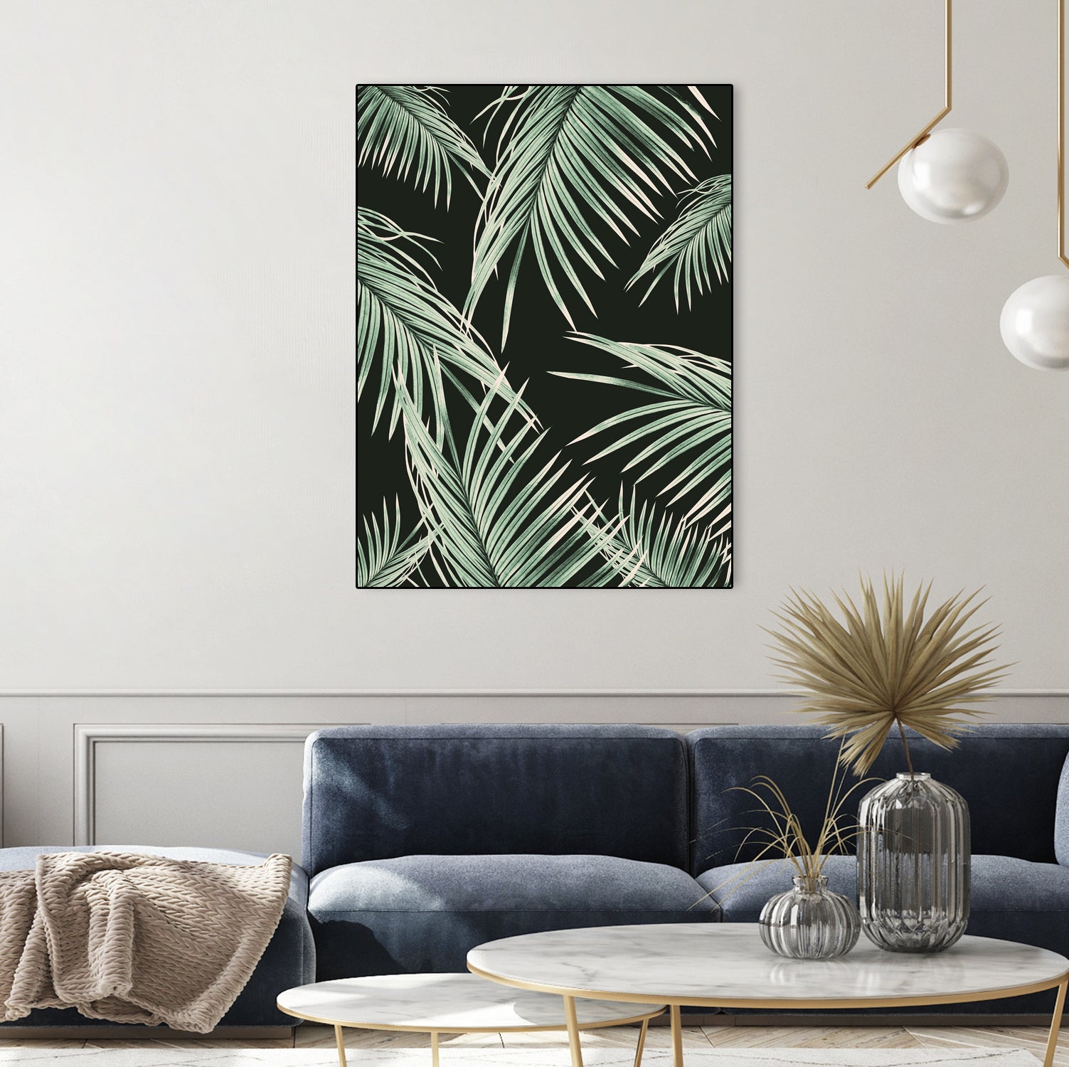 Green Palm Leaves Dream #1 by Anita & Bella Jantz on GIANT ART - green photo illustration