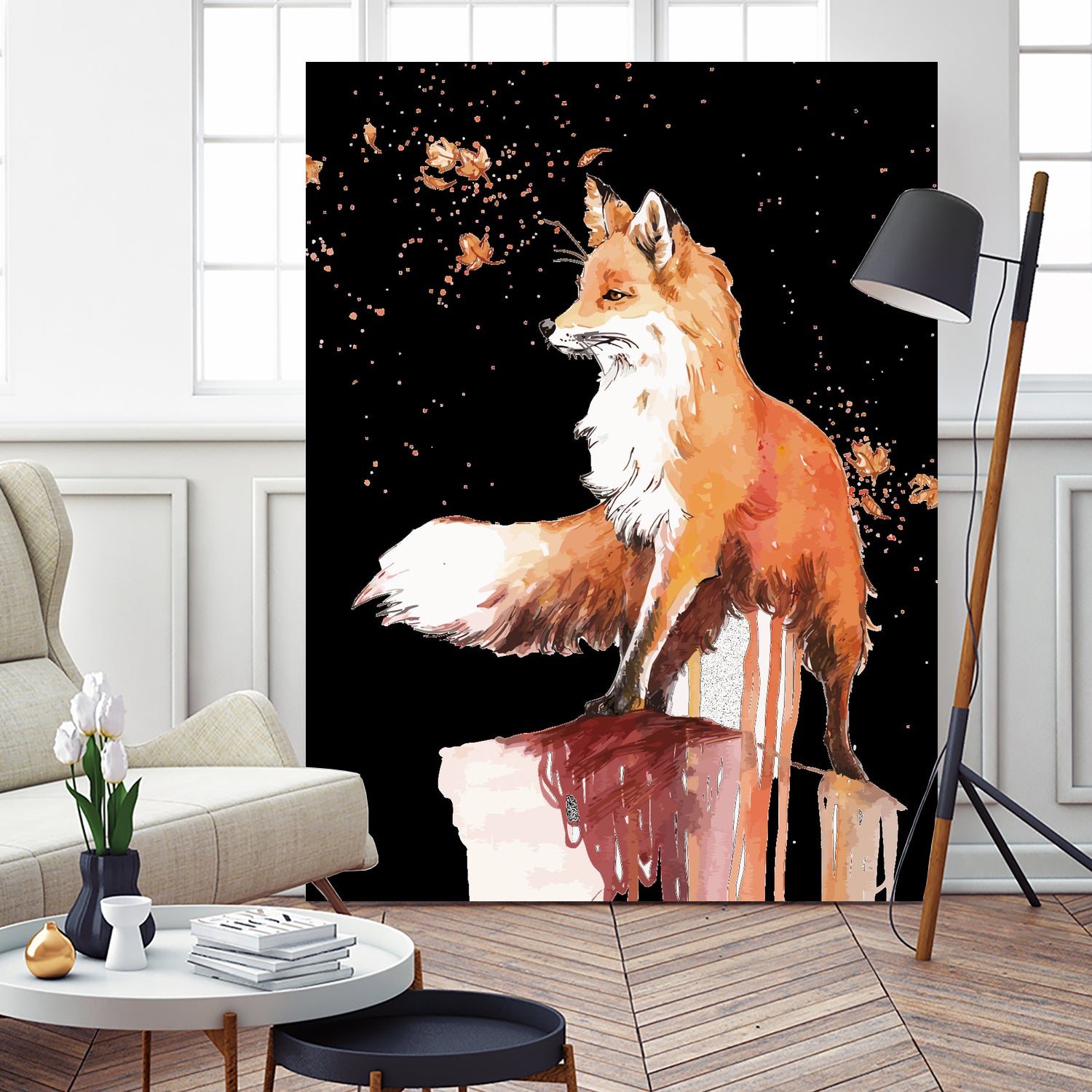 Fox by Sergio Marques on GIANT ART - brown digital painting