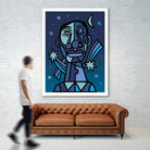 Noche estrellada by Carlos Joaquin Ramirez Fernandez on GIANT ART - blue digital drawing