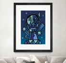 Noche estrellada by Carlos Joaquin Ramirez Fernandez on GIANT ART - blue digital drawing