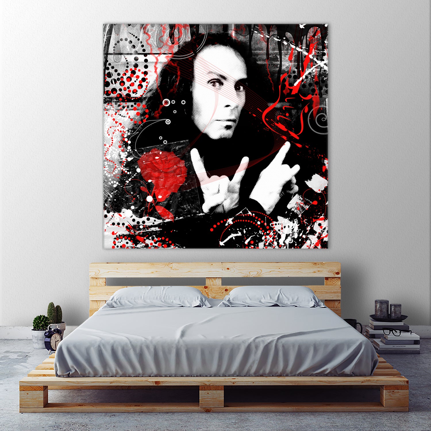 Ronnie James Dio by DARIA GRACHEVA on GIANT ART - black digital painting