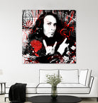 Ronnie James Dio by DARIA GRACHEVA on GIANT ART - black digital painting