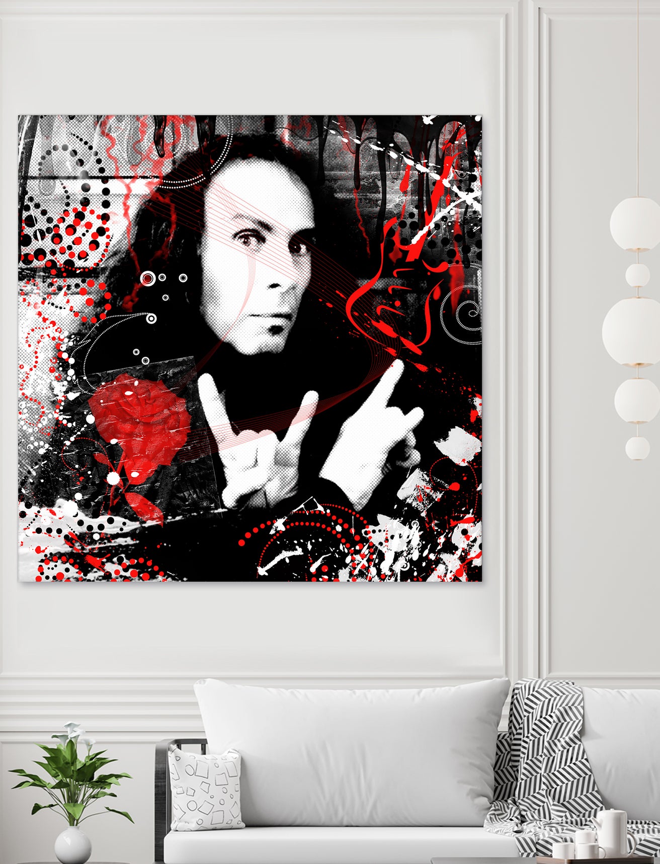 Ronnie James Dio by DARIA GRACHEVA on GIANT ART - black digital painting